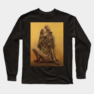 Untitled (Lovers), by Zdzisław Beksiński - Zdslaw Beksinski Long Sleeve T-Shirt